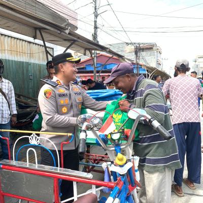 Setitik Harapan dari Polres Tanjab Barat untuk Warga Kurang Mampu