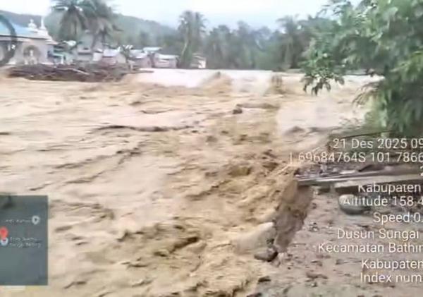 Hulu Jambi Mulai Banjir, Warga di Desa Sungai Talang Khawatir dengan Maraknya Penambangan Emas Ilegal