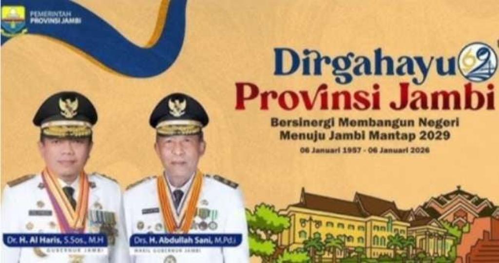 HUT Provinsi Jambi ke-69 Jadi Momentum Perkuat Sinergi dan Pembangunan Daerah