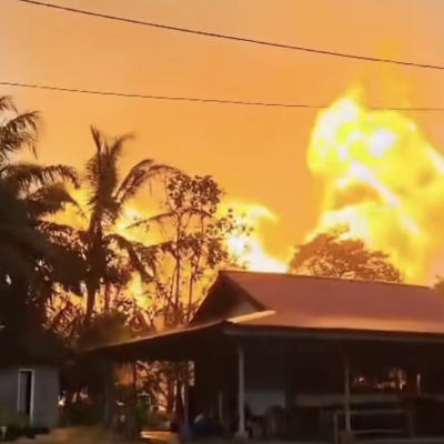 Jalintim Jambi–Riau Lumpuh Total Akibat Ledakan Pipa Gas di Inhil