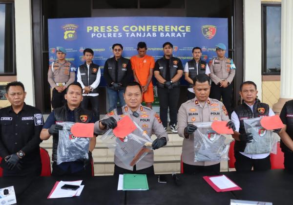 Polres Tanjab Barat Ungkap Motif Penikaman Maut di Kampung Nelayan, Pelaku Ternyata Residivis