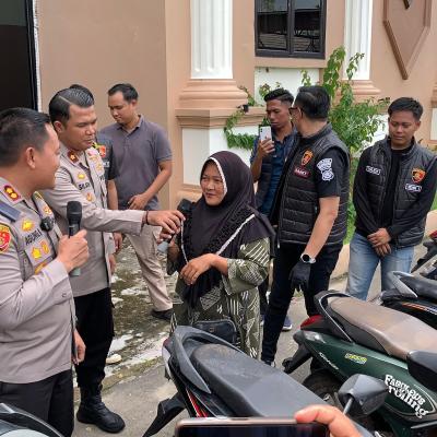 Penyerahan Pinjam Pakai Motor kepada Korban Tindak Pidana Curanmor