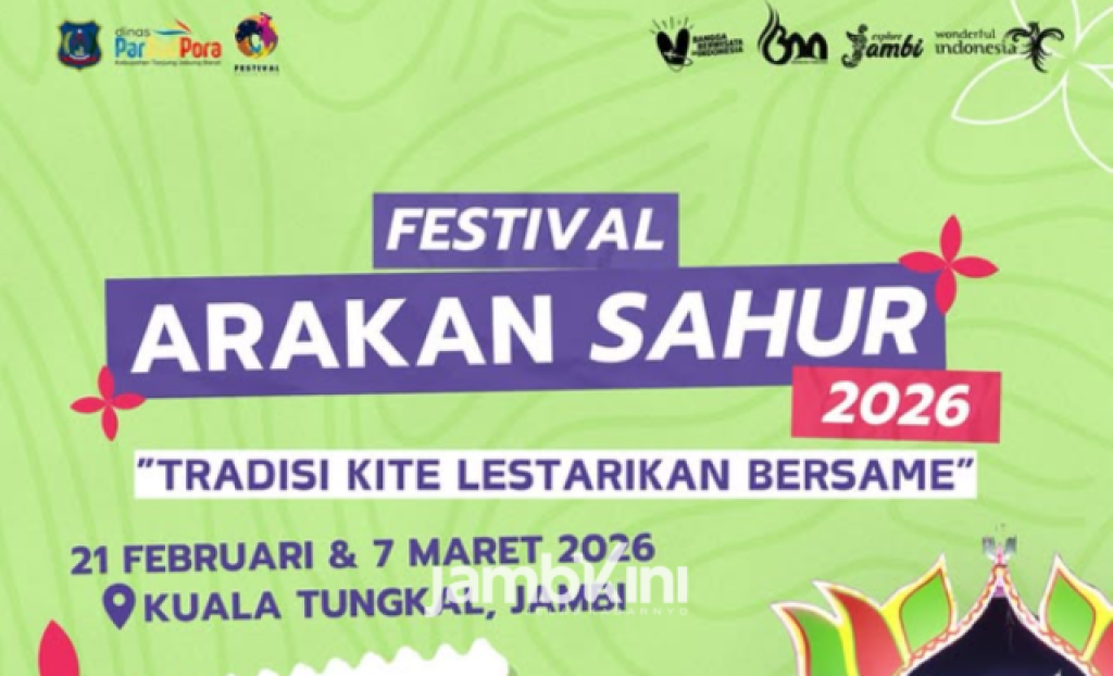 Festival Arakan Sahur 2026 Digelar di Kuala Tungkal, Hanya Dua Kali Selama Ramadan